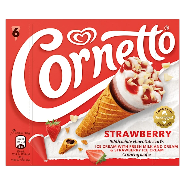 Ola Cornetto Classico Strawberry