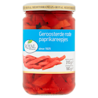 Royal Geroosterde rode paprika strips