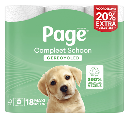Compleet Schoon Recycled Toiletpapier