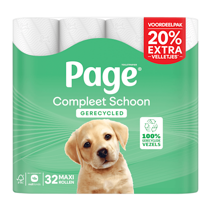 Compleet Schoon Recycled Toiletpapier