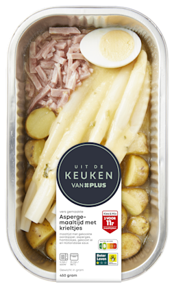 Witte asperge met krieltjes - PLUS