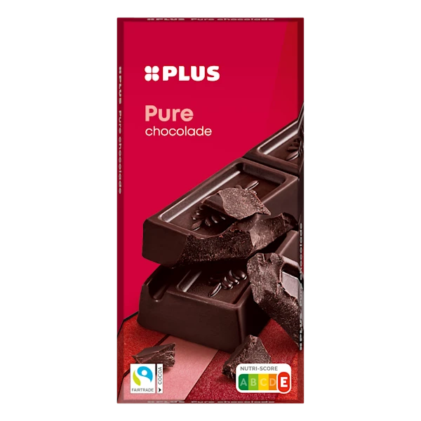 PLUS Chocoladereep puur Fairtrade