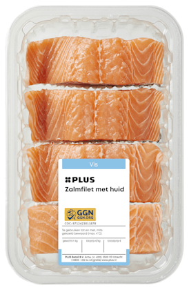 Zalmfilet met huid 4st
