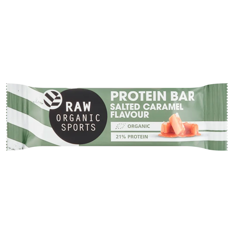 RAW Organic Sports Protein Salted Caramel Bar Bio