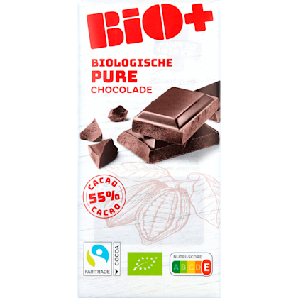 Chocoladereep puur 55% cacao fairtrade