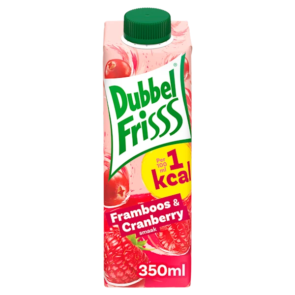 Dubbelfrisss 1Kcal framboos & cranberry