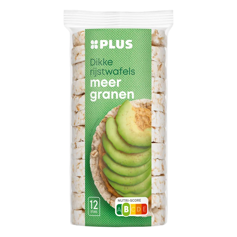 PLUS Dikke rijstwafels meergranen