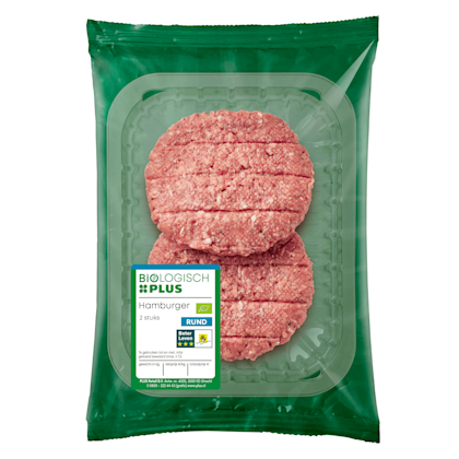 Biologisch PLUS Hamburger 2 stuks