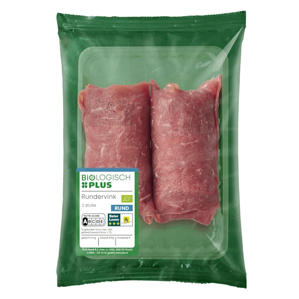 Biologisch PLUS Rundervink 2 stuks