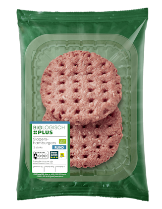 Biologisch PLUS Slagershamburgers 2 stuks