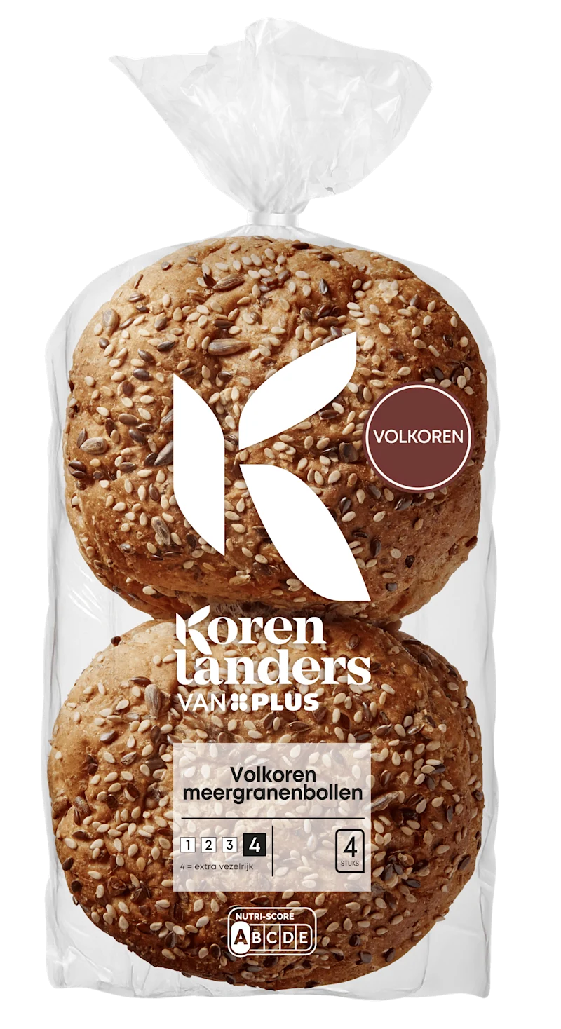 PLUS Korenlanders Volkoren meergranen bollen