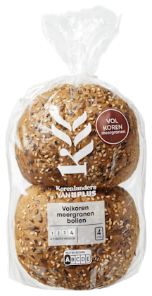 Volkoren meergranen bollen