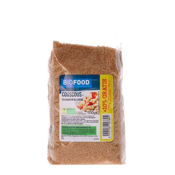 Damhert Biofood Couscous volkoren bio Per Zak 500 g