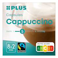 PLUS Koffiecapsules cappuccino fairtrade