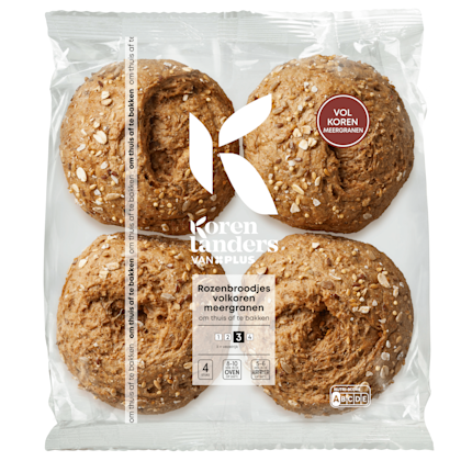 Rozenbroodjes Volkoren Meergranen