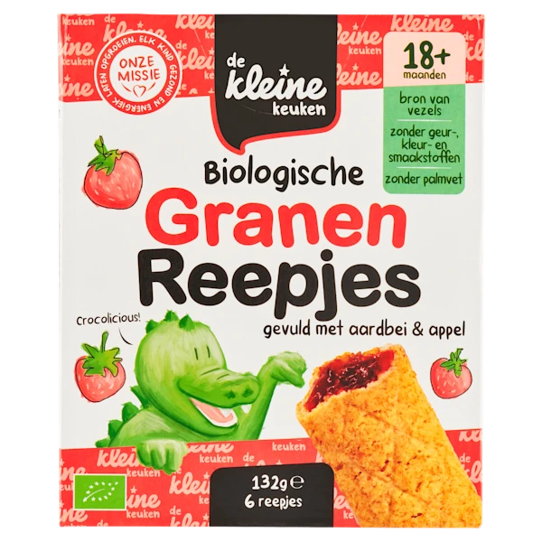 De Kleine Keuken Bio 18+ aardbei