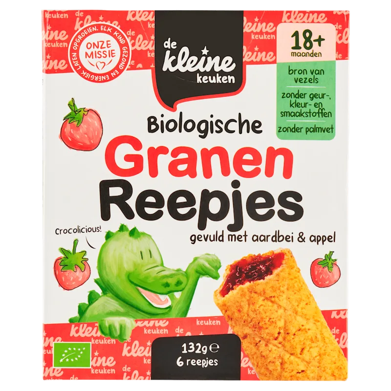 De Kleine Keuken Bio 18+ aardbei