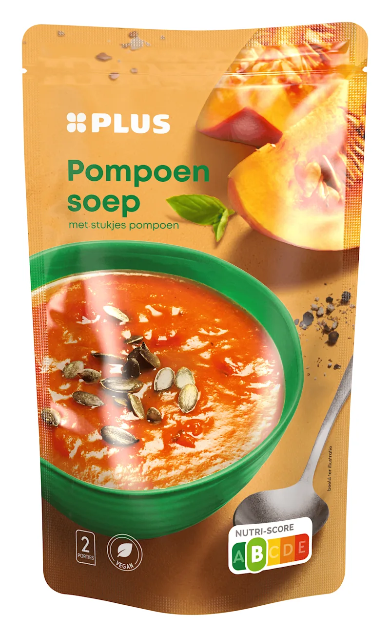 PLUS Soep in zak pompoensoep