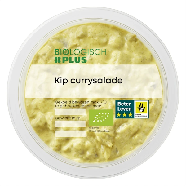 Biologisch PLUS Kip-kerriesalade