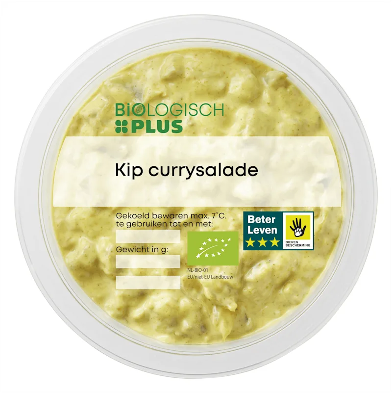 Biologisch PLUS Kip-kerriesalade
