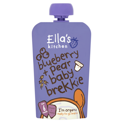 Ella's Kitchen Baby ontbijtje bosbes + peer 6m+