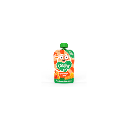 Olvarit 6+ Knijpfruit Appel Sinaasappel Wortel