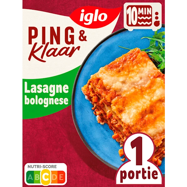 Iglo Ping & Klaar Lasagne Bolognese