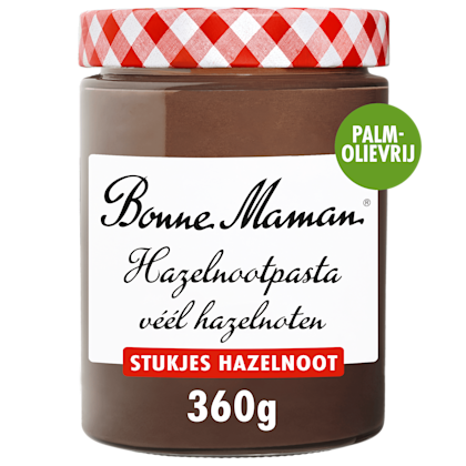 Hazelnootpasta met stukjes noot