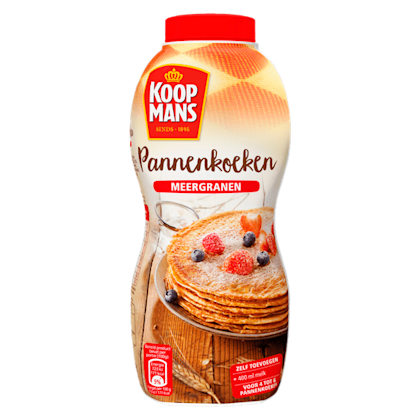 Pannenkoekenmix meergranen schudfles