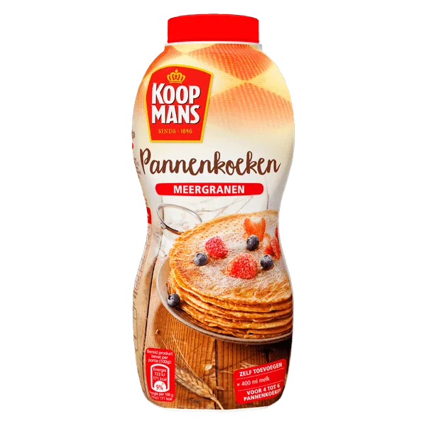 Koopmans Pannenkoekenmix meergranen schudfles