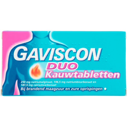 Duo kauwtabletten 250mg