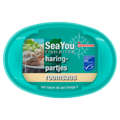 Haringpartjes in roomsaus