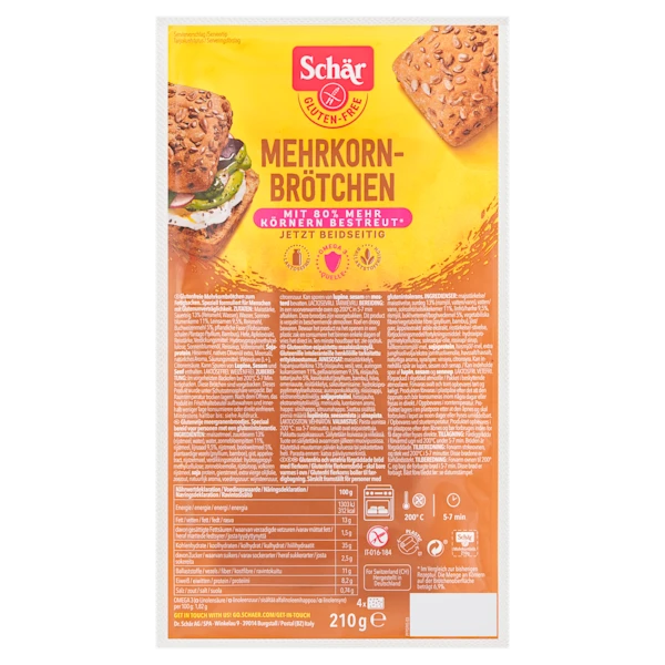 Schär Mehrkorn brotchen glutenvrij
