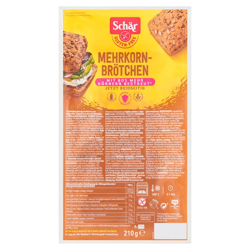 Schär Mehrkorn brotchen glutenvrij