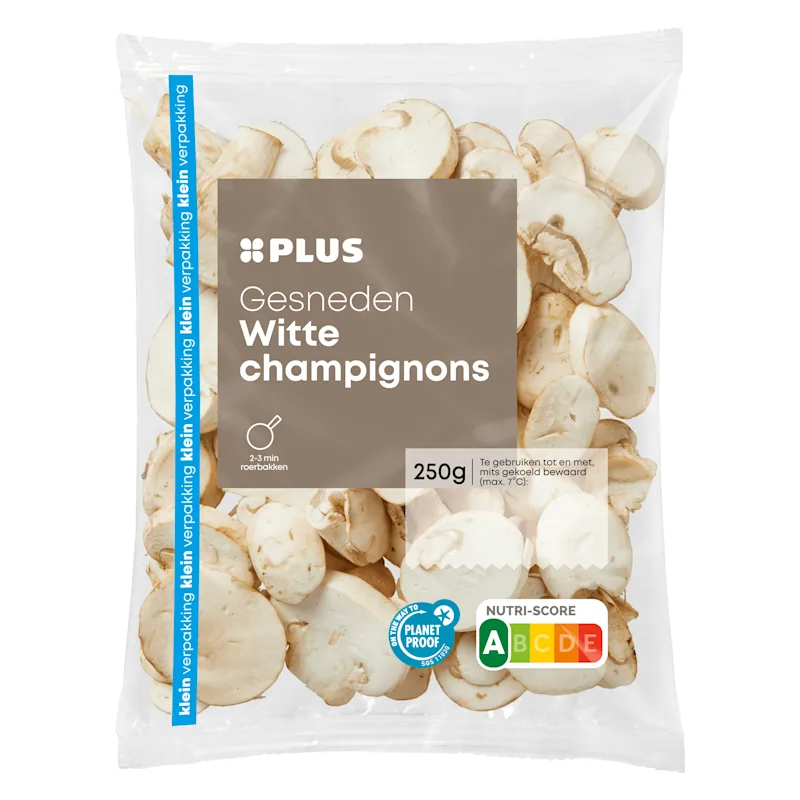 PLUS Witte champignons gesneden kvp