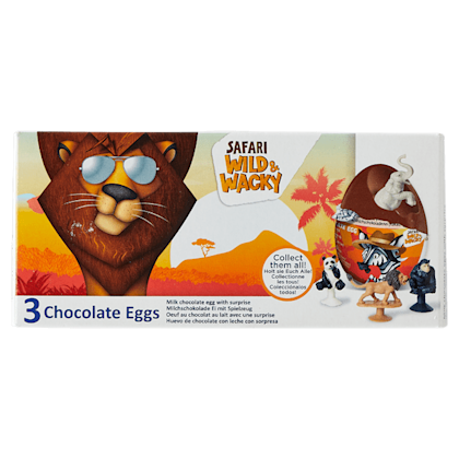 Safari Chocolate Eggs 3-pack
