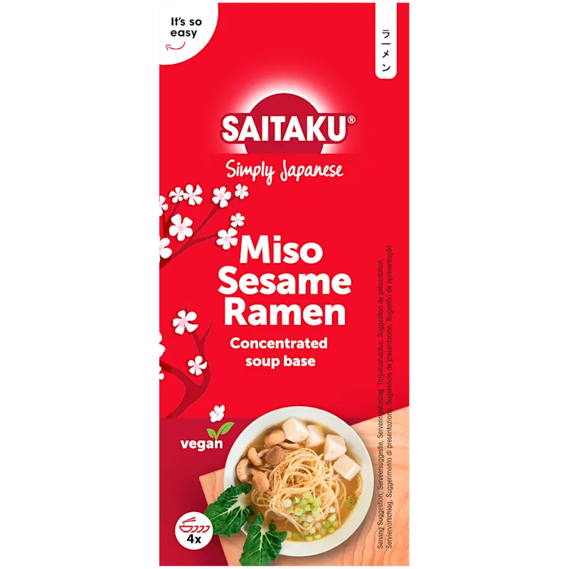 Saitaku Miso sesame ramen 4x 50 gram