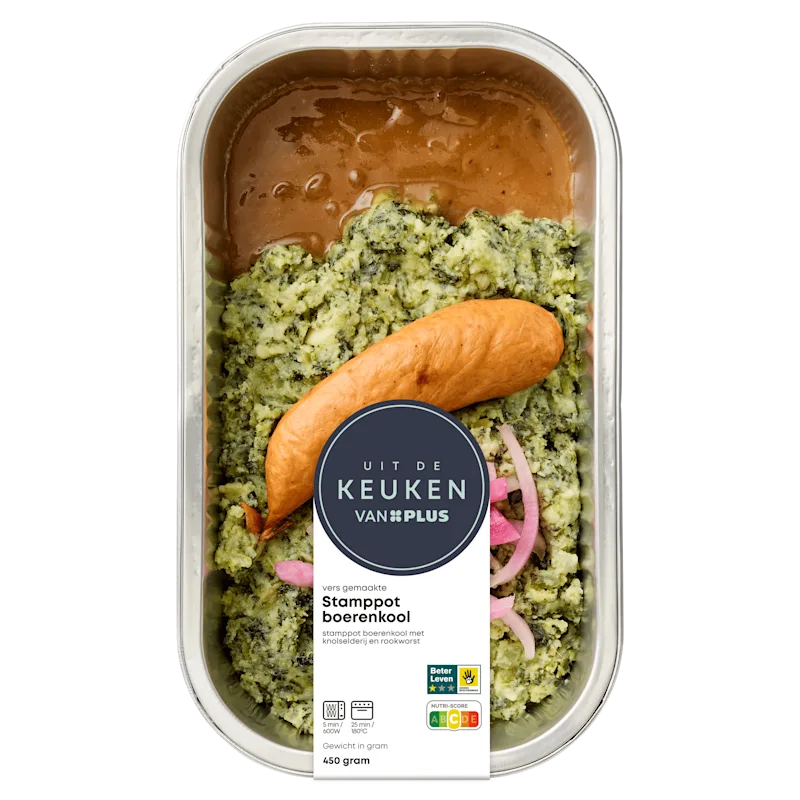 Uit de keuken van PLUS Boerenkool stamppot