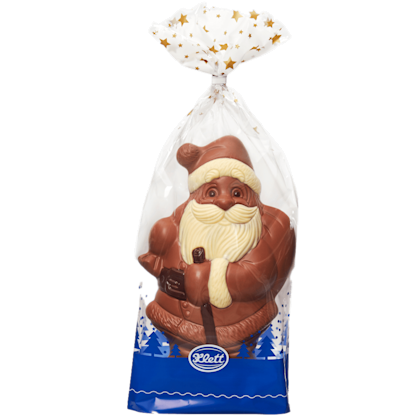 Ingekleurde chocolade Kerstman Karl