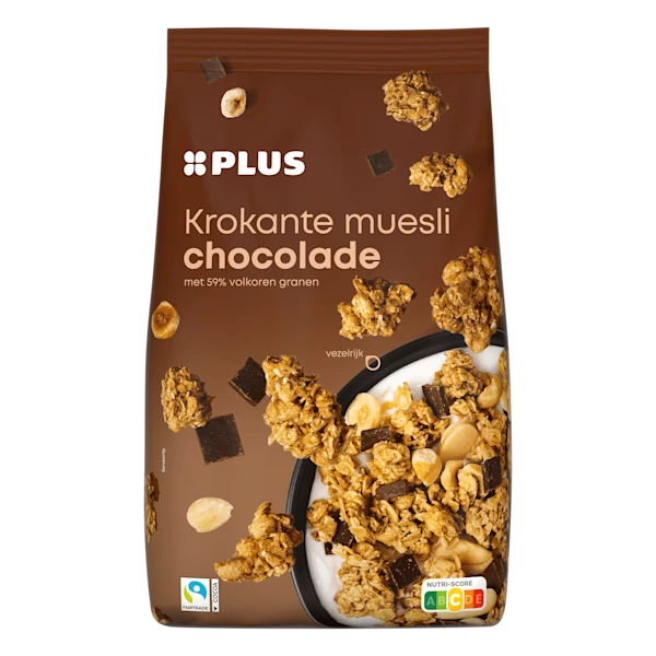 PLUS Krokante muesli chocolade