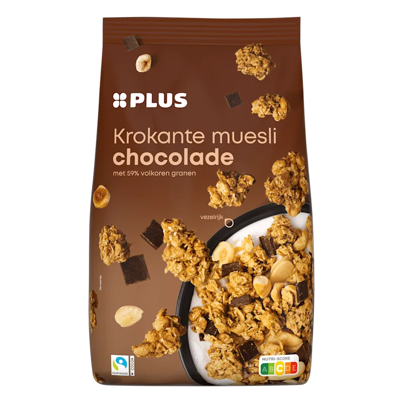 PLUS Krokante muesli chocolade