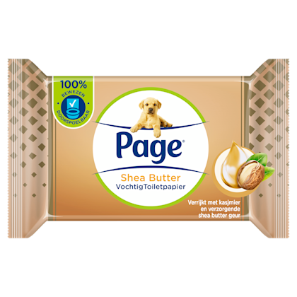 Vochtig toiletpapier Shea butter