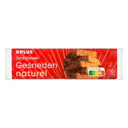 Ontbijtkoek Naturel gesneden