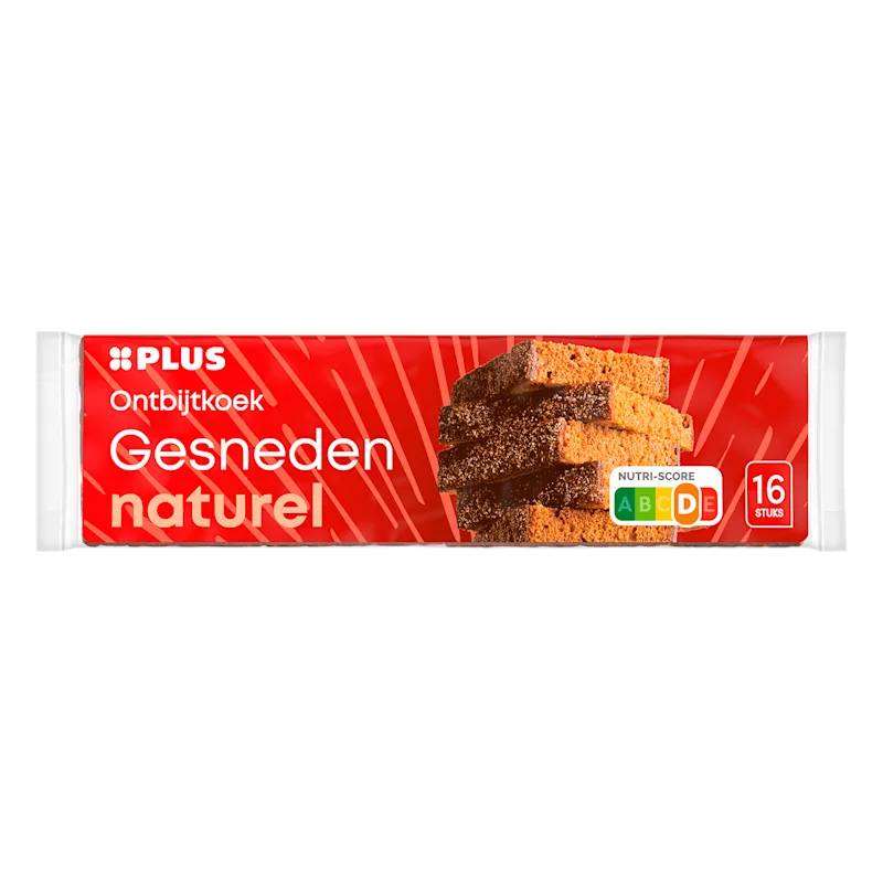 PLUS Ontbijtkoek Naturel gesneden