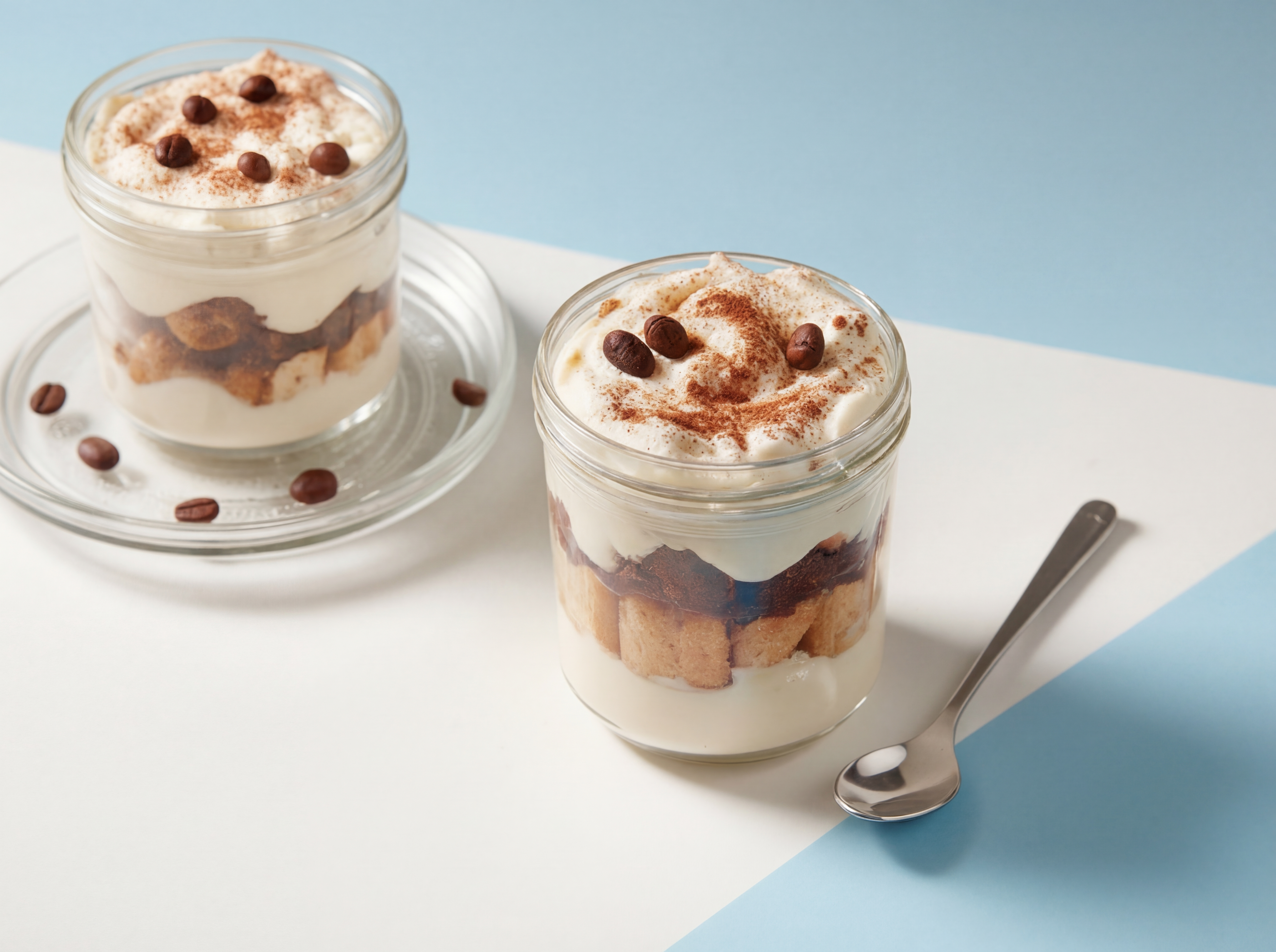Romige espresso trifle met feestelijke chocoladehagel