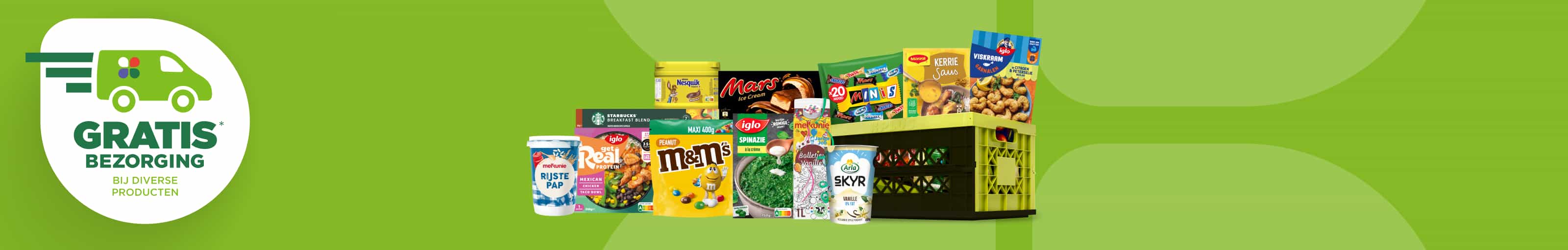 Gratis bezorging op verschillende producten