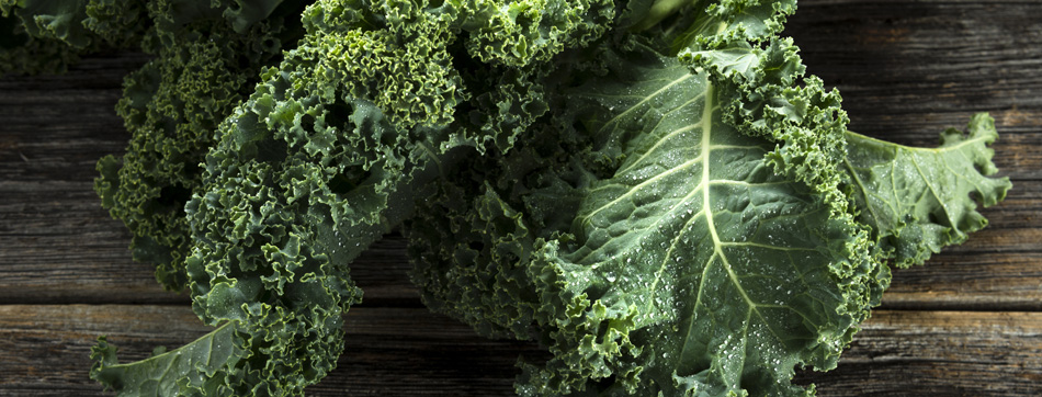  Verse boerenkool, een typische seizoensgroente.