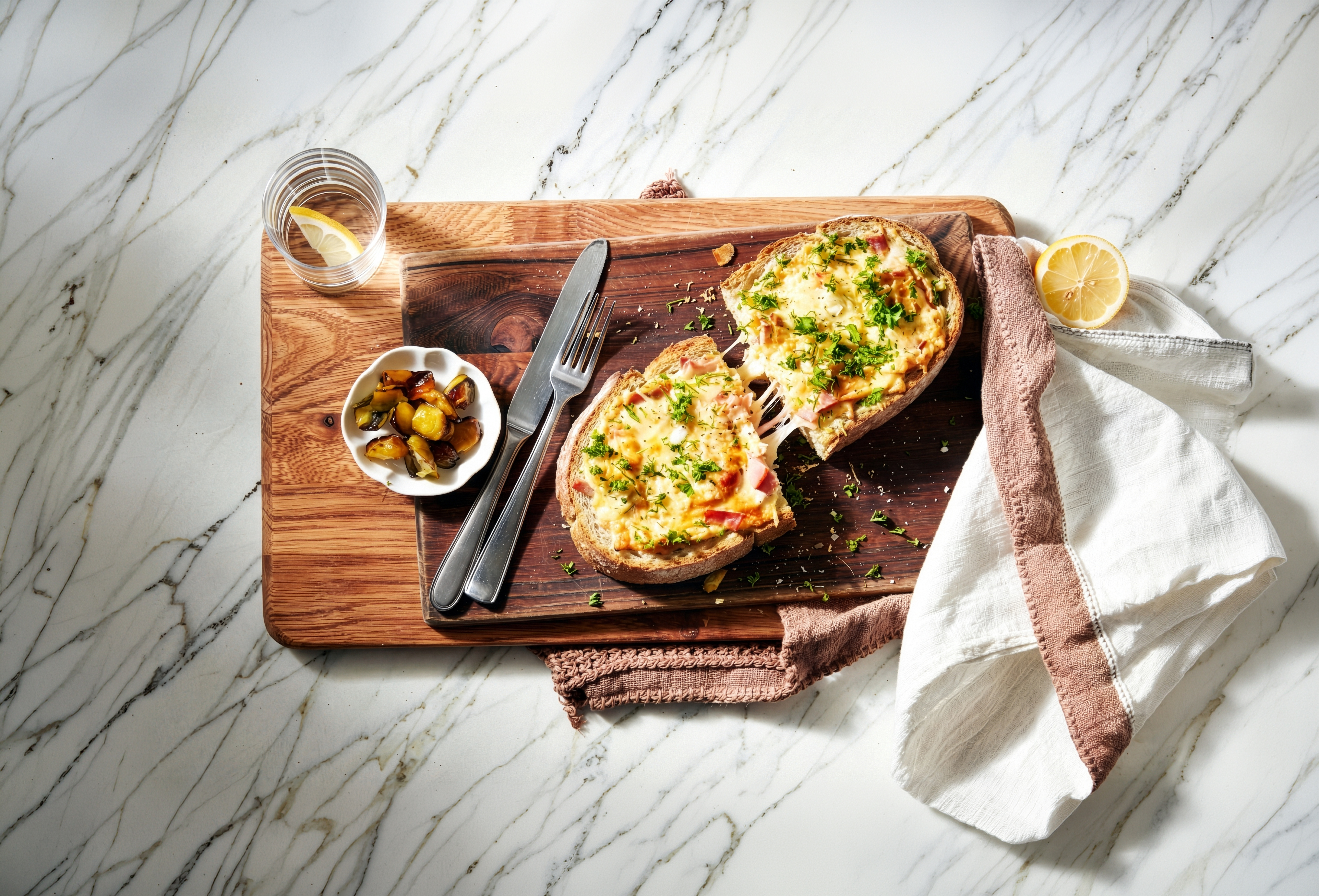 Croque monsieur van Korenlanders vloerbrood