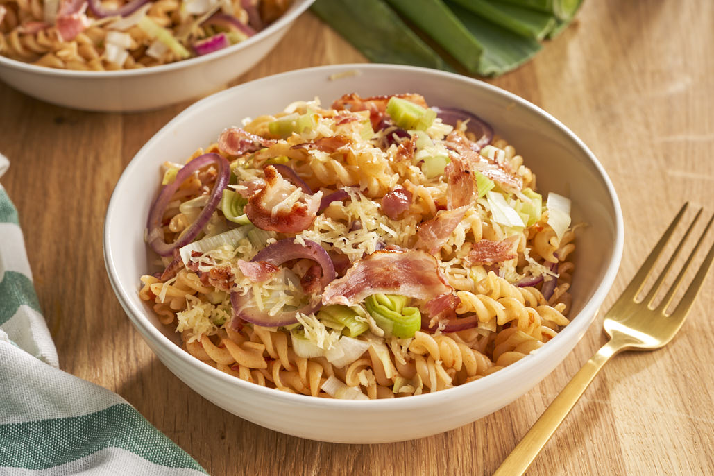 Preipasta met bacon