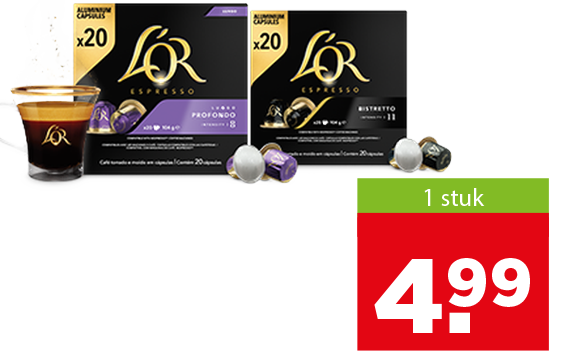 Douwe Egberts aanbieding, 1 voor 4.99
